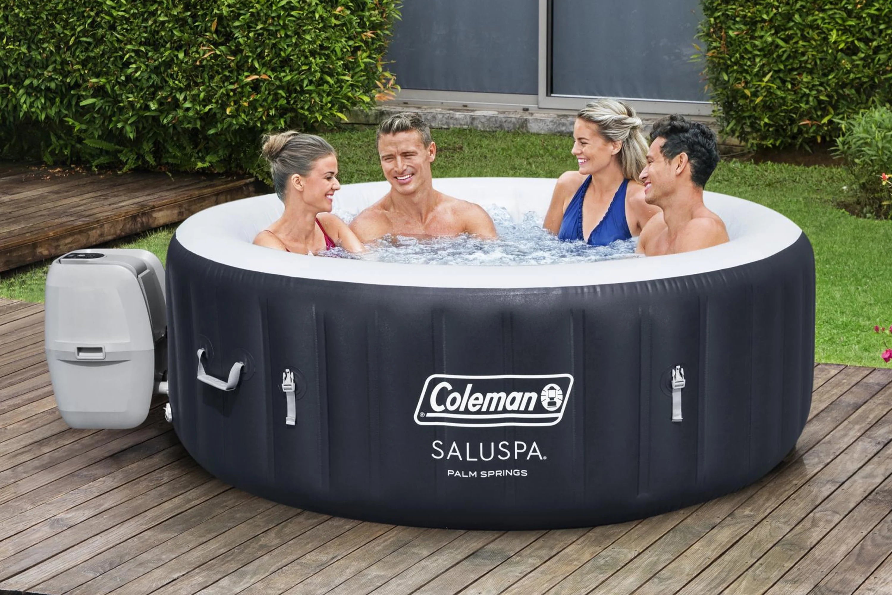 Coleman Palm Springs AirJet Inflatable Hot Tub Spa 4-6 Person I877208