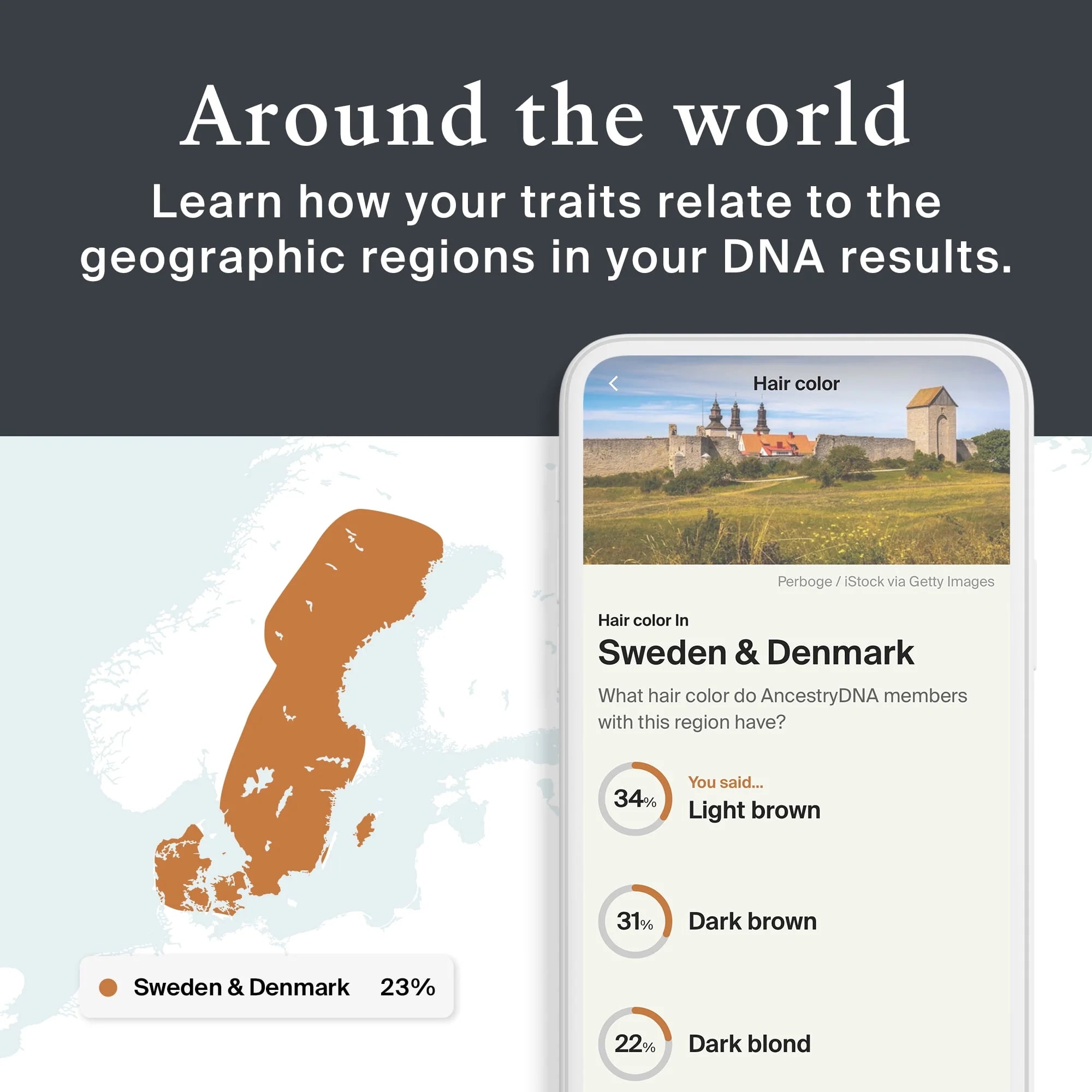 AncestryDNA + Traits Genetic Test Kit with 35+ Traits C62146