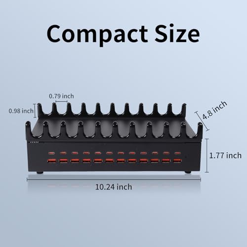 300W 24-Port USB Fast Charging Station for Multiple Devices I426452
