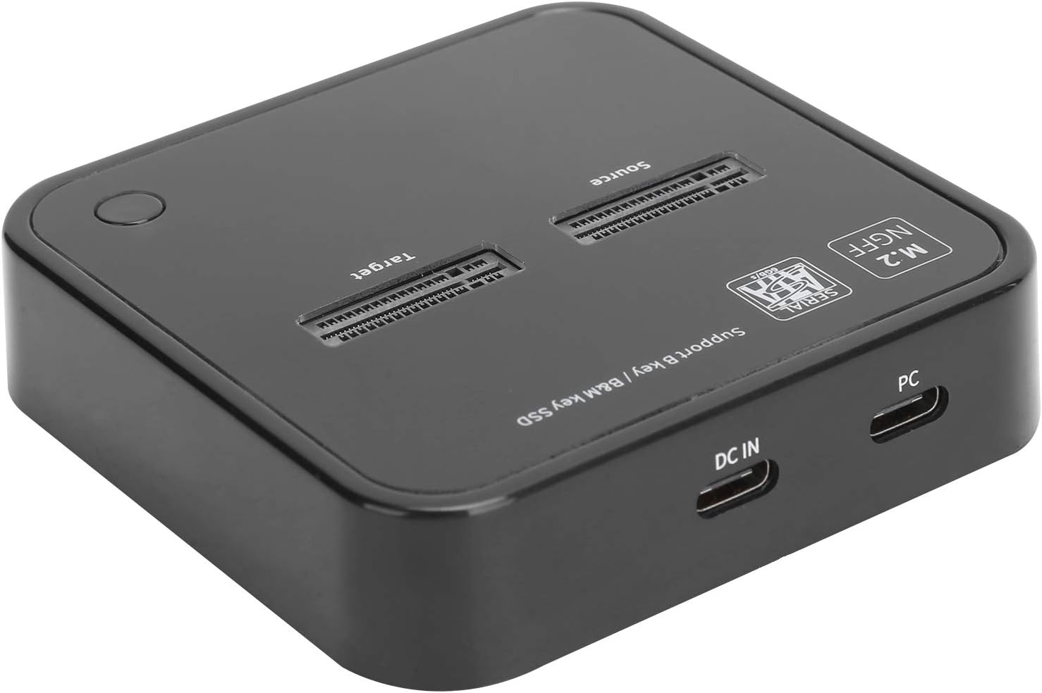 Dual Bay Hard Drive Duplicator Dock,M.2 SSD Duplicator,Solid State Disk Duplicator Docking Station,Offline Clone Disk Copy SATA Dock,Plug and Play,for Windows/OS X/Linux(US) Pack of 2
