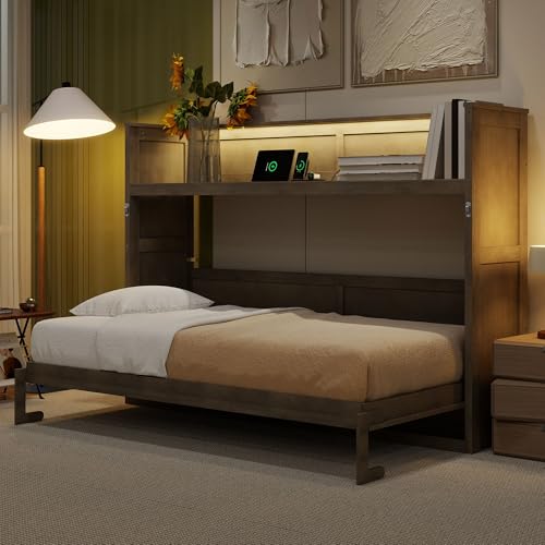 Ball & Cast Queen Murphy Bed Wall Chest with USB and Storage X29201