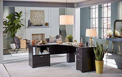 Realspace Magellan Performance L-Shaped Desk, Espresso B609