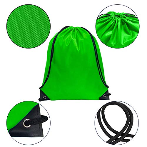 GoodtoU 40 Pack Drawstring Backpacks Waterproof Nylon Cinch Bags for School Gym N792