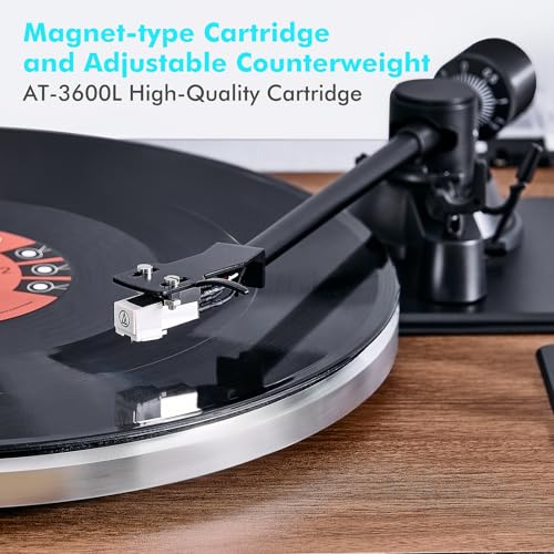 Vinyl Record Player with Bluetooth and Built-in Phono Preamp V599649