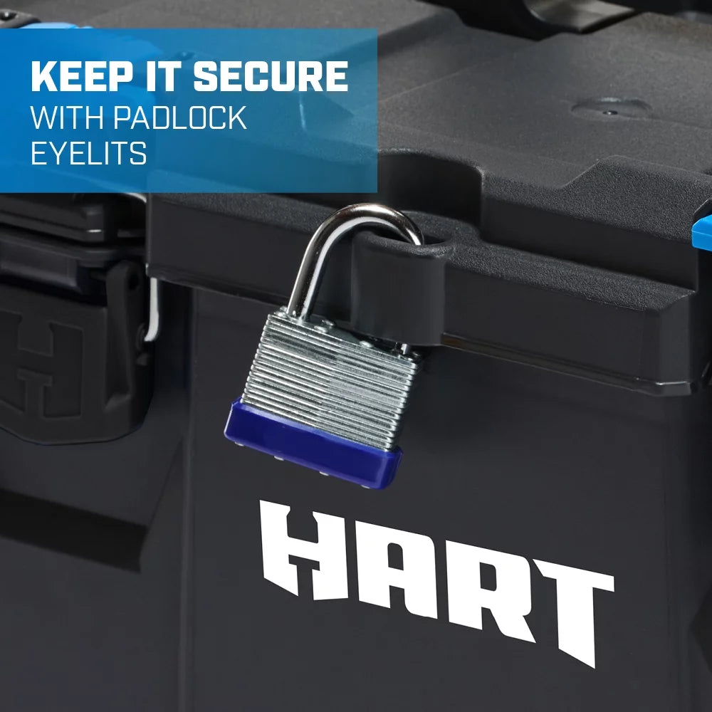 HART Stack System 3-Piece Modular Plastic Mobile Toolbox I3695