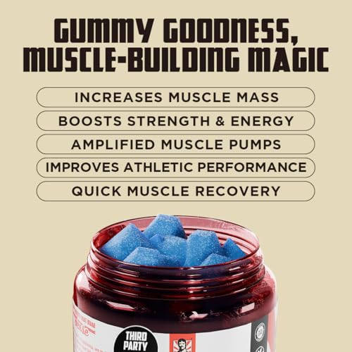 Old School Labs 5000mg Creatine Monohydrate Gummies, 120 Ct Q7777