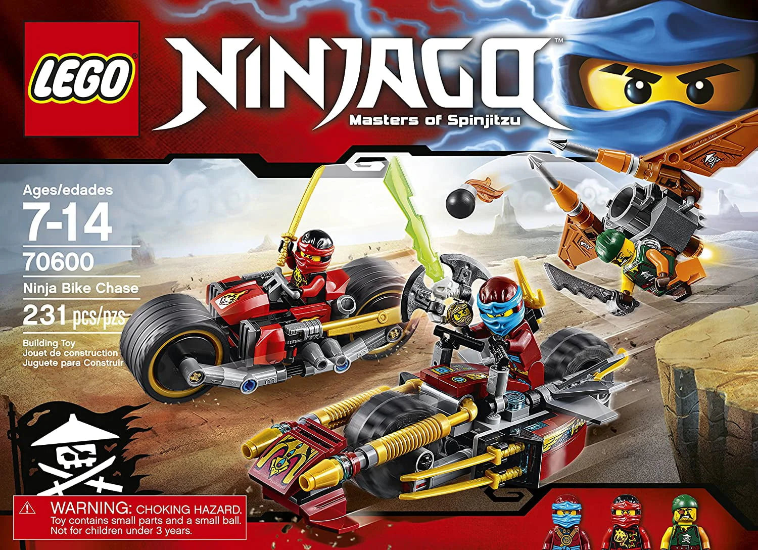 LEGO Ninjago Ninja Bike Chase 70600 Y602067