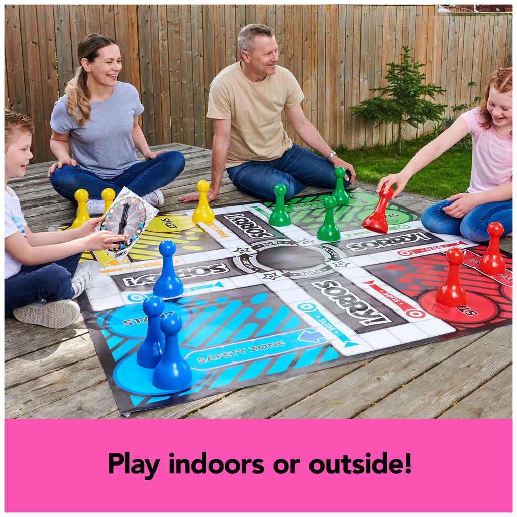 Sorry Board Game Giant Edition, Family Indoor Outdoor, Kids 6+ L239