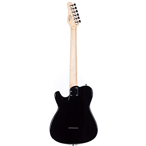 Grote Electric Guitar Semi-Hollow Body Tele Style Basswood Maple Neck Chrome Hardware Blue X47636