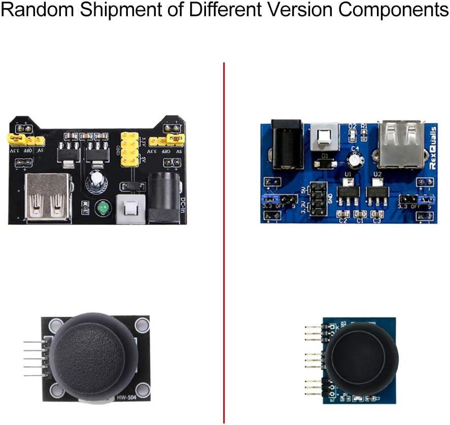 REXQualis Complete Starter Kit Based on Arduino UNO R3 with Tutorial, 67 Items, Pack of 2 F97548