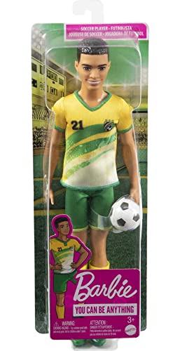 Barbie Careers Ken Fashion Doll Soccer Player with Accessories Q116964