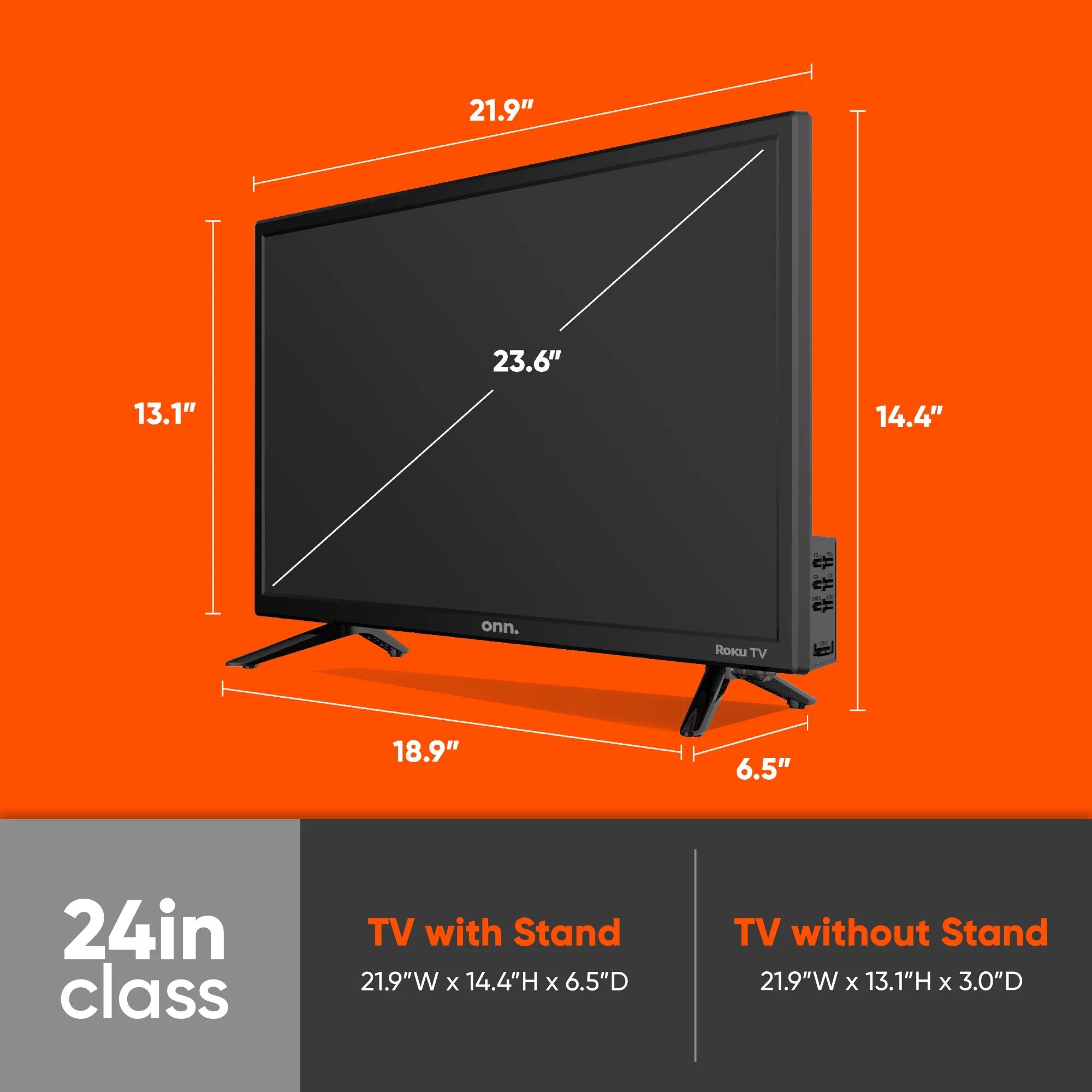 onn. 24" Class HD (720P) LED Roku Smart TV A728
