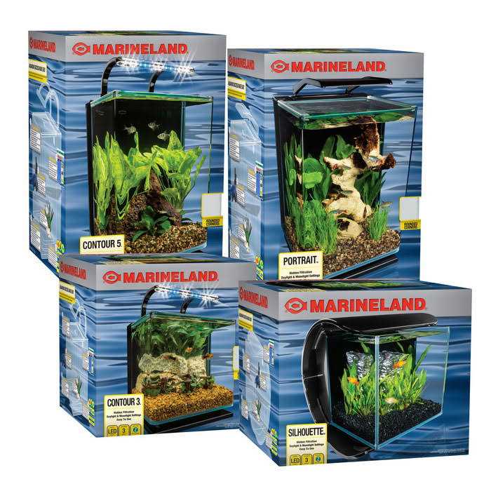 Marineland Contour 5 Gallon Glass Aquarium Kit E87750
