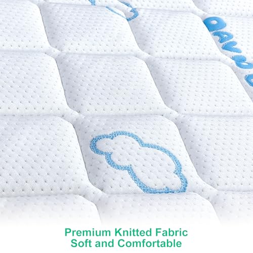 Premium Crib & Toddler Mattress, 100% Knitted Fabric, Hypoallergenic, 5" Thick, Fits Standard Cribs W252468