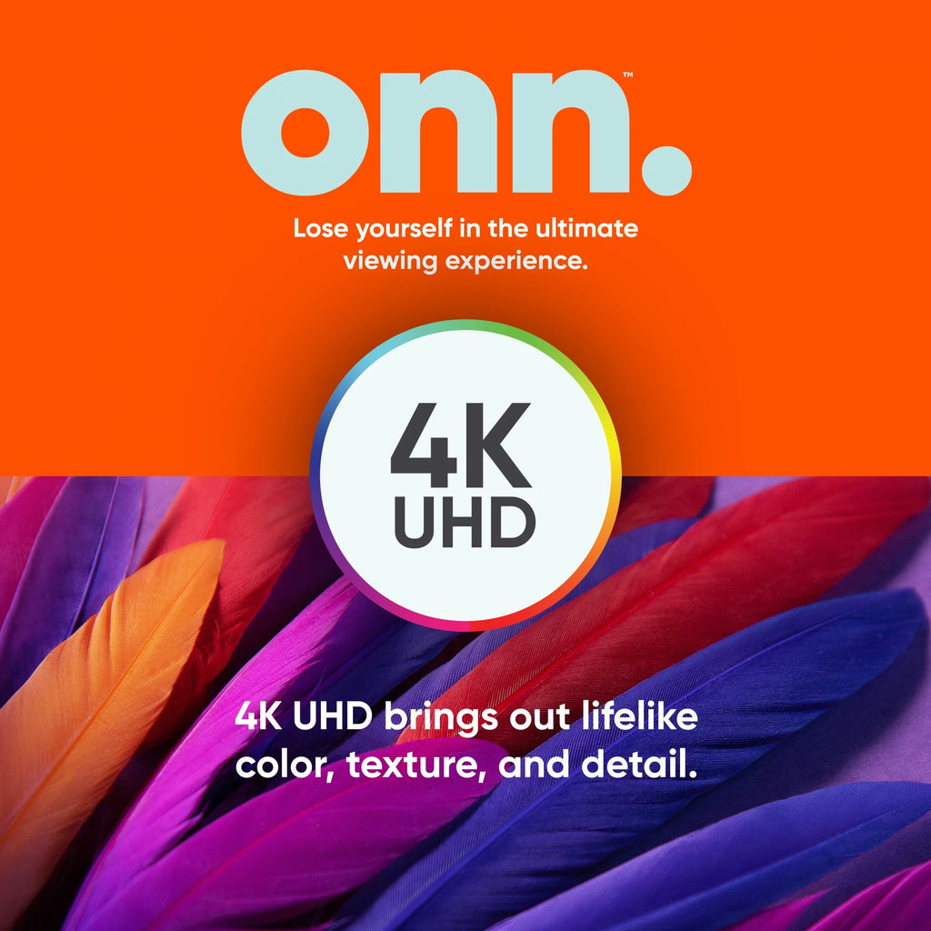onn. 50" Class 4K UHD Roku Smart TV HDR M266