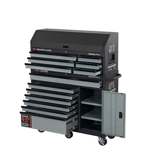 52 in. 13-Drawer Tool Chest and Rolling Cabinet Combo I72078