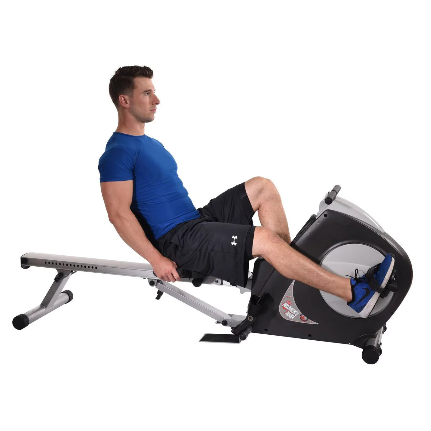 Stamina Conversion 2 in 1 Recumbent Exercise Bike and Rower Machine, Magnetic Resistance M74908