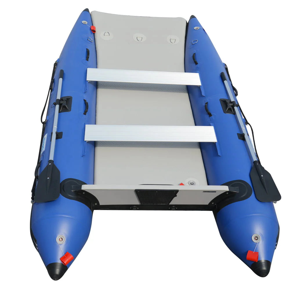 BRIS 11 ft Inflatable Catamaran Boat Dinghy Blue X13302