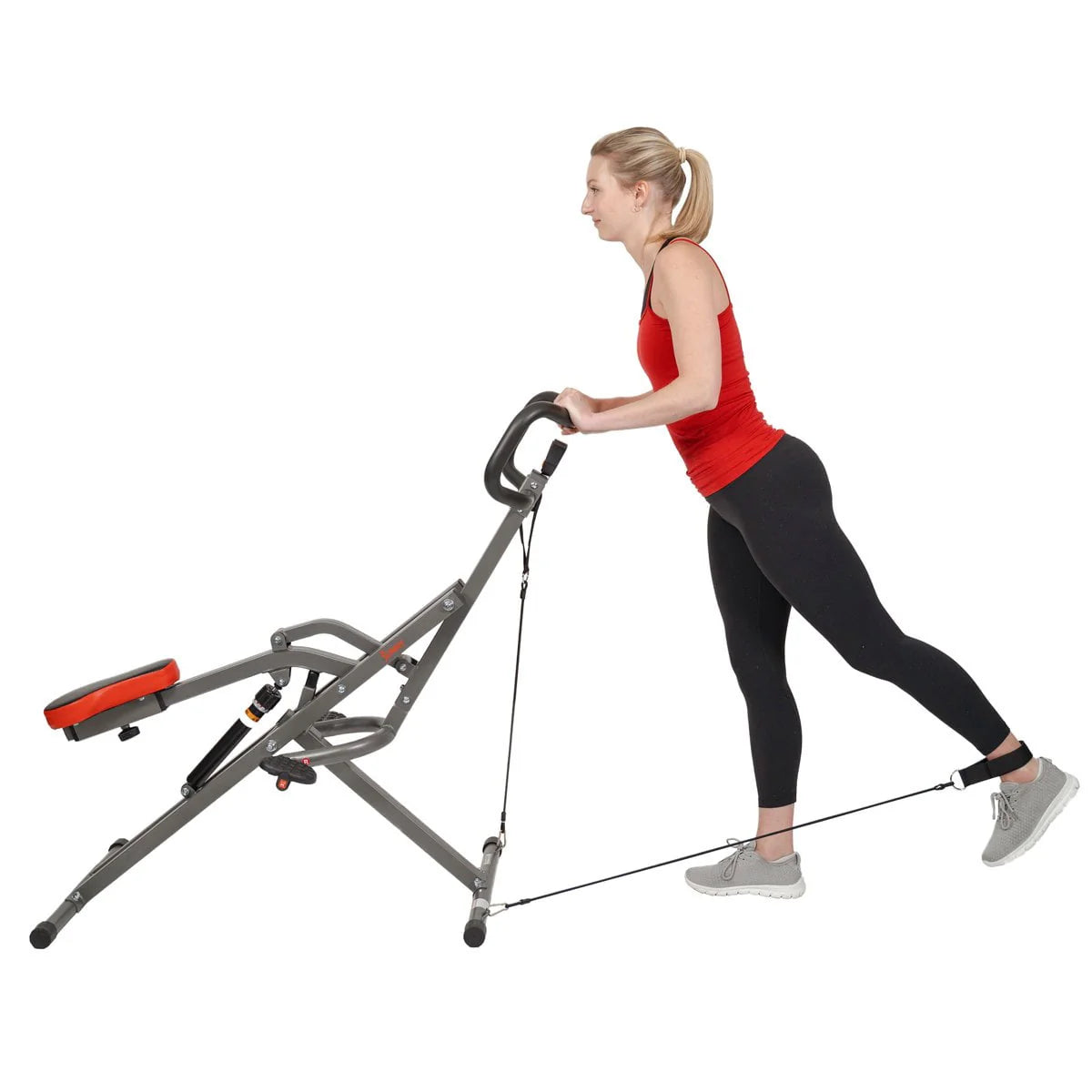 Sunny Health & Fitness Row-N-Ride PRO Squat Assist Trainer Z7578