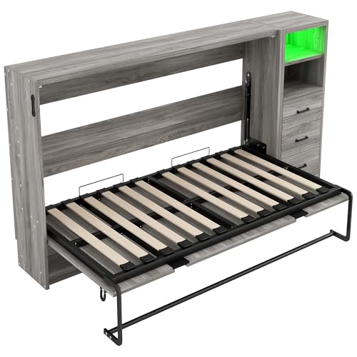 Ball & Cast Queen Murphy Bed Wall Chest with USB and Storage X29201