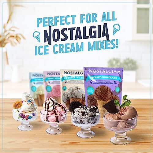 Nostalgia 2-Quart Electric Ice Cream Maker, Stainless Steel H3717