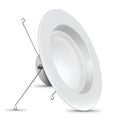 Feit Electric 5 in./6 in. 120-Watt Equivalent Selectable CCT CEC Integrated LED Retrofit White Recessed Light Trim Downlight (24