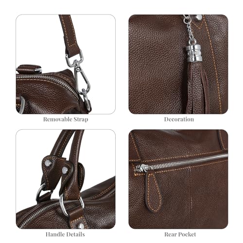HESHE Women's Genuine Leather Crossbody Handbag F1819