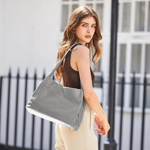 Kattee Leather Tote Bag for Women, Casual Shoulder Hobo Purse with Magnetic Snap Closure U606