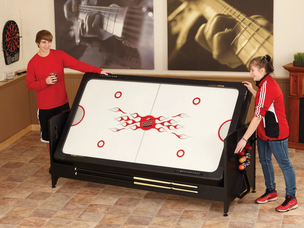 Fat Cat Pockey 7' 2-in-1 Billiards and Air Hockey Table M99974