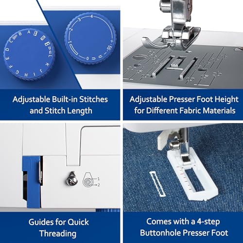 FEIYUE FYe310 Full Size Sewing Machine with Foot Pedal, Heavy Duty & Portable L56347