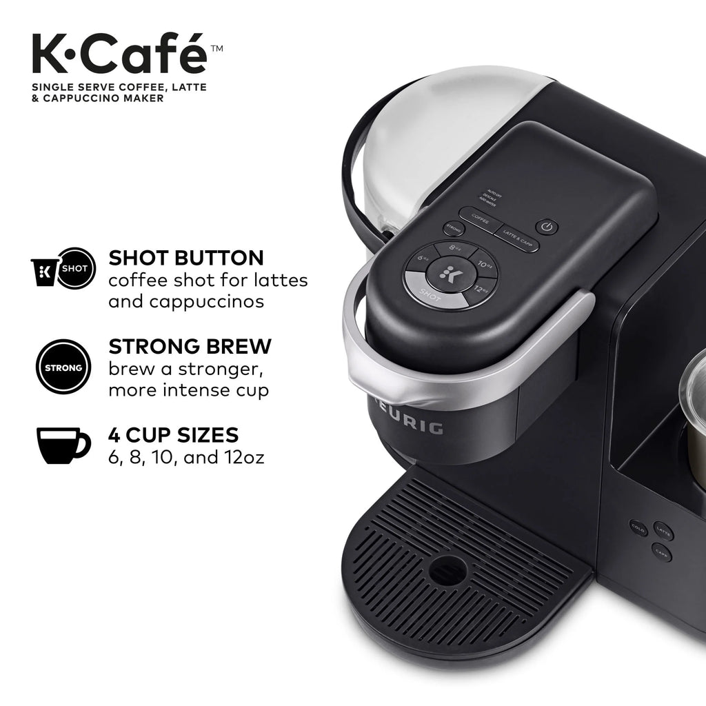 Keurig K-Cafe Single Serve K-Cup Coffee, Latte and Cappuccino Maker, Dark Charcoal G39691