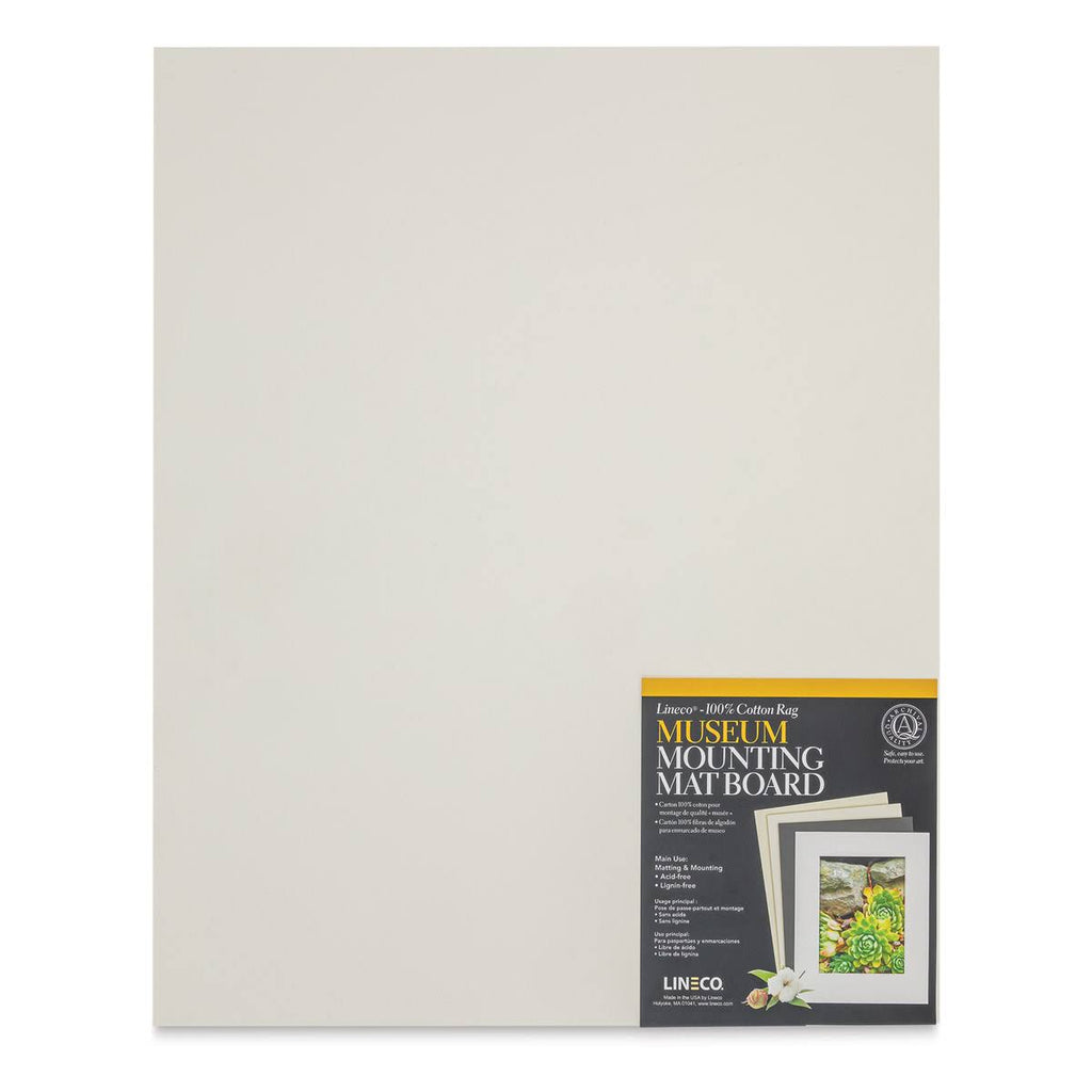 Lineco Cotton Rag Museum Mounting Boards, White