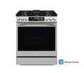 Midea 30 In. Slide-In Gas Range with 6.1 cu. ft. Self-Cleaning Oven in Stainless Steel, MGS30S2AST