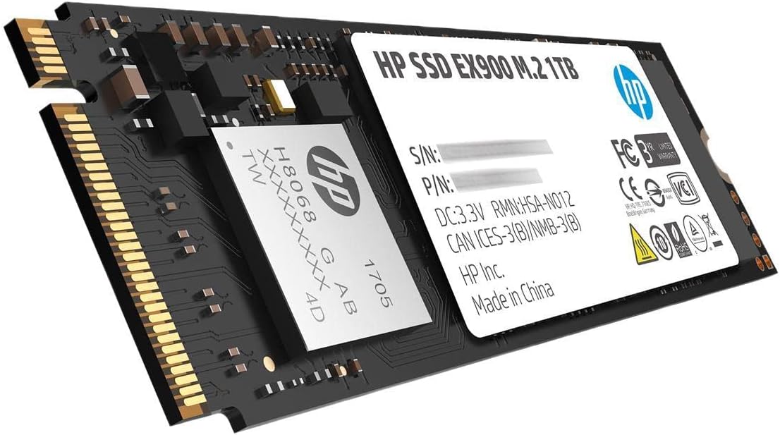 HP EX900 M.2 1TB PCIe 3.1 NVMe Internal Solid State Drive E41724