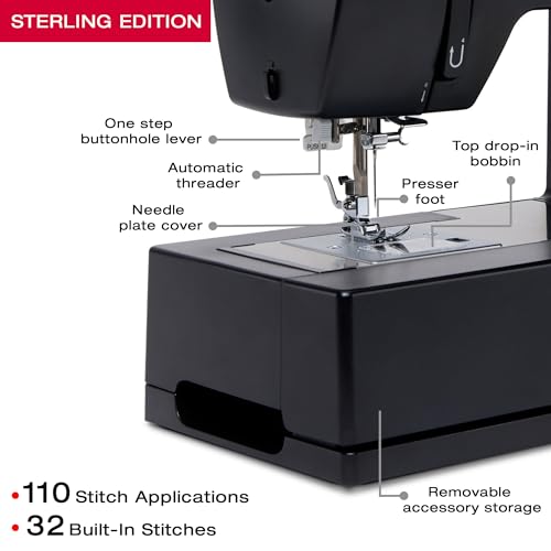 SINGER Sterling Edition Heavy Duty 4432 Sewing Machine with Accessory Kit E8144