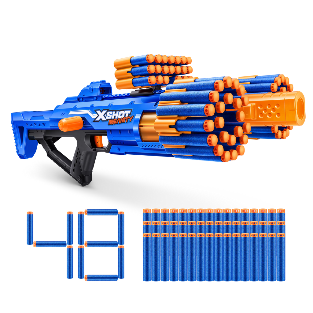 X-Shot Insanity Berzerko by ZURU Dart Blaster, 48 Darts, Ages 8+ K243