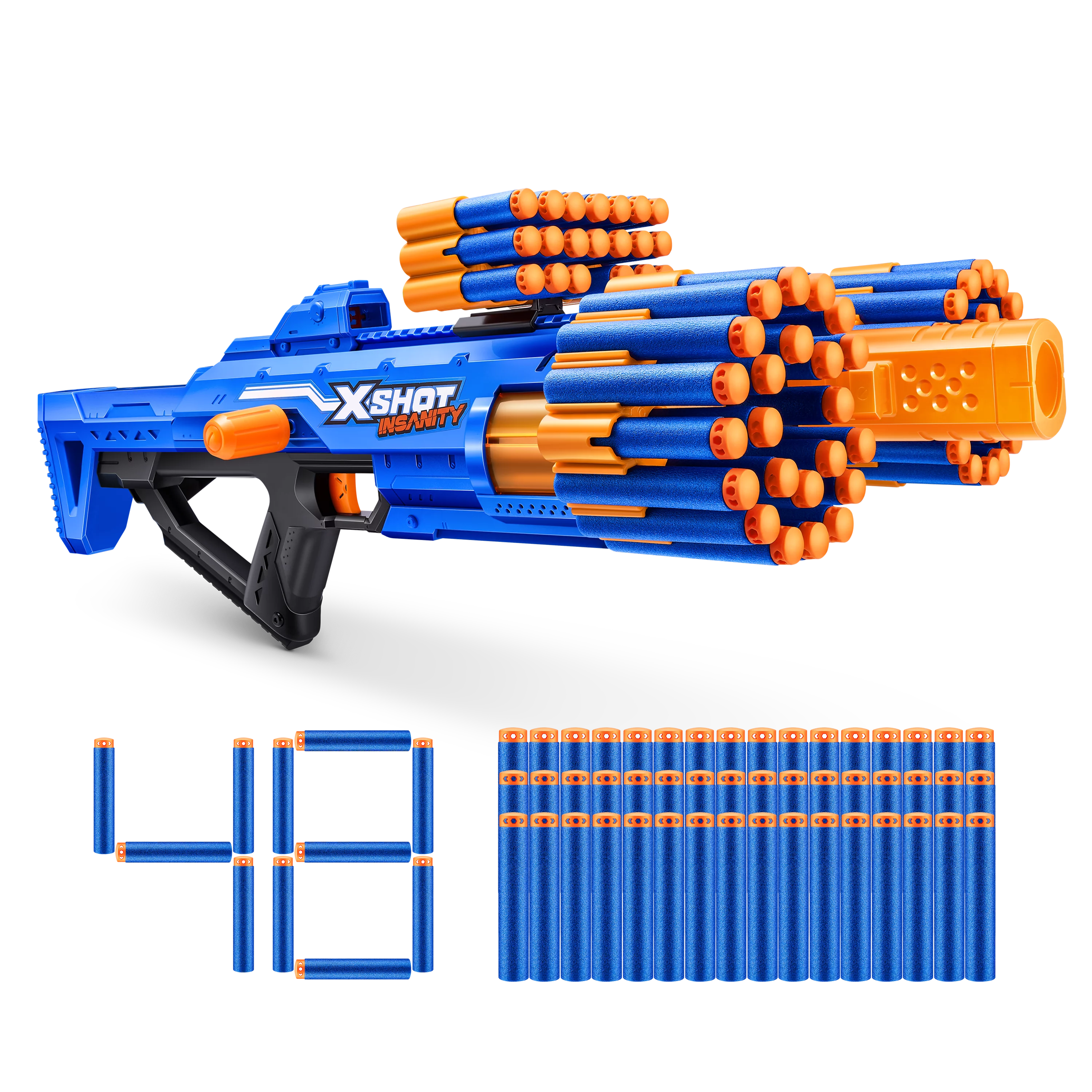 X-Shot Insanity Berzerko by ZURU Dart Blaster, 48 Darts, Ages 8+ K243