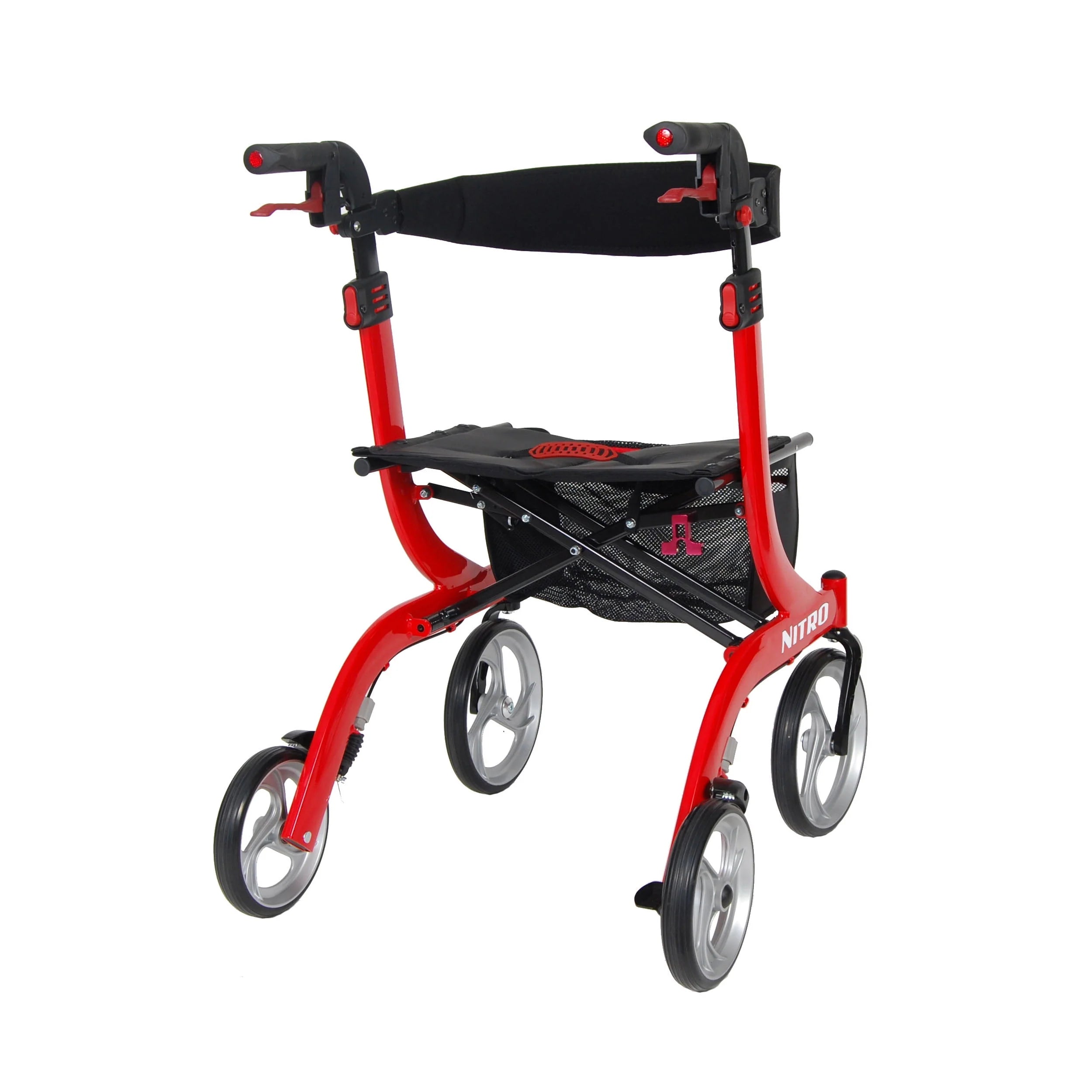 Drive Medical Nitro Euro Style Rollator Walker, Red F360