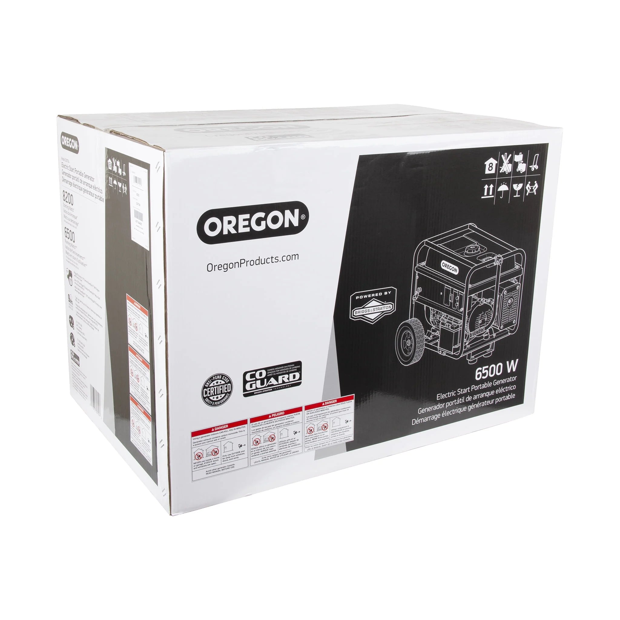 6500W Oregon Portable Generator S68952