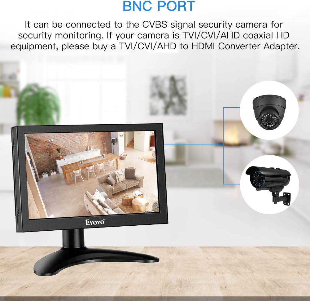 Eyoyo 7 inch HDMI LCD Monitor Portable IPS Screen 1280x800, Pack of 2 Y5517