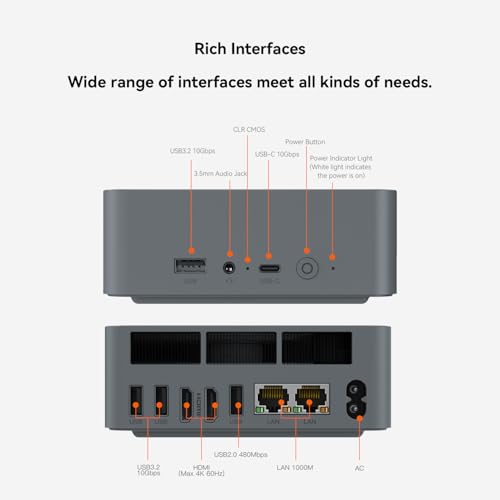 Beelink SER5 Mini PC AMD Ryzen 5 5500U 32GB DDR4 500GB NVMe SSD H29671