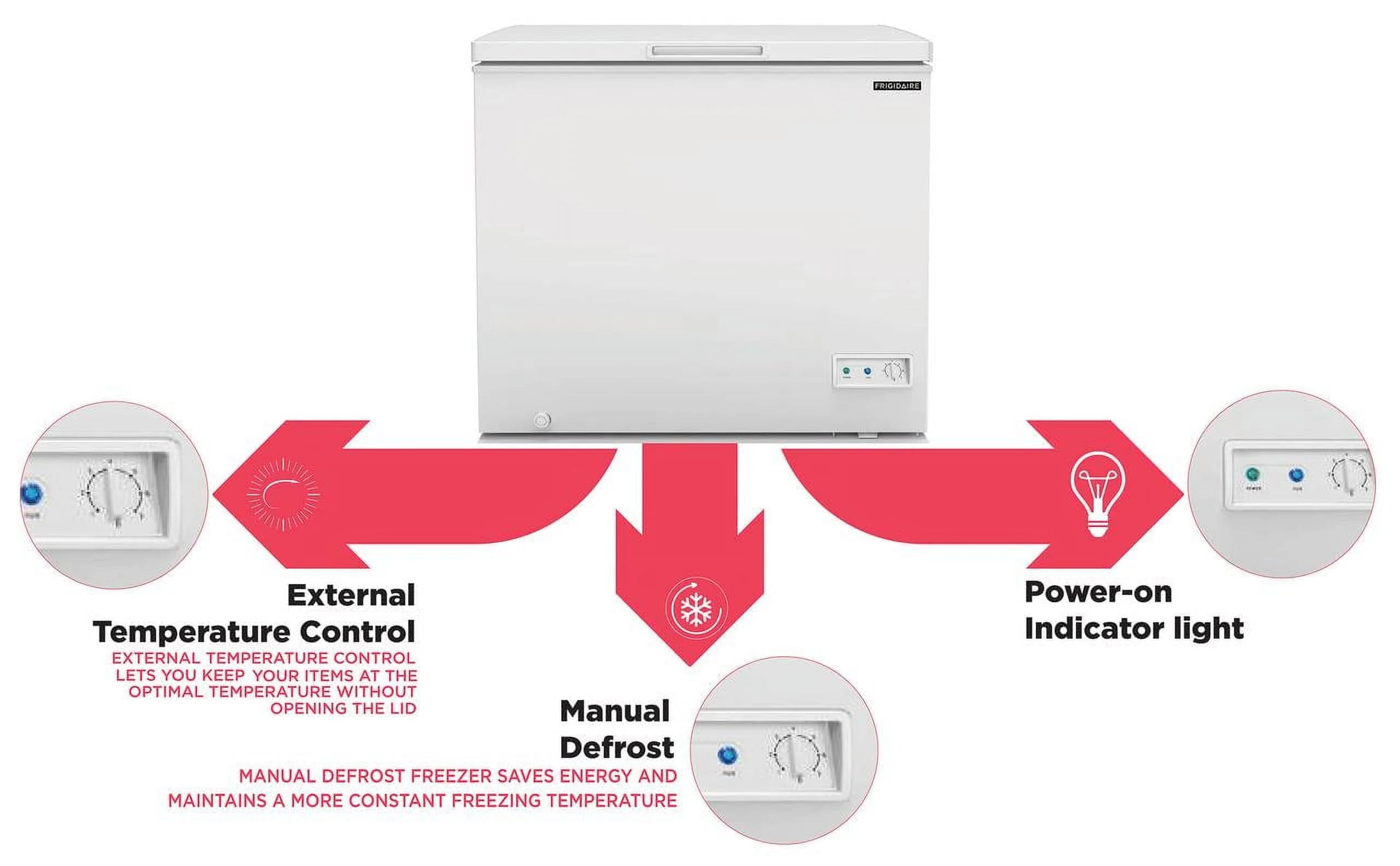 Frigidaire 7.0 Cu. ft. Chest Freezer, White T7839