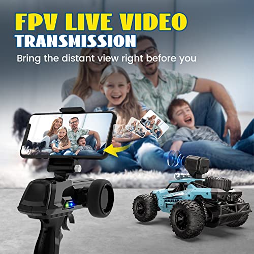 DEERC DE65 Remote Control Car with 1080P HD Camera, 1:16 Scale RC Monster Truck P9812