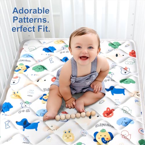 Premium Crib Mattress and Toddler Mattress 52" x 27.6" x 5", Firm, Hypoallergenic W515