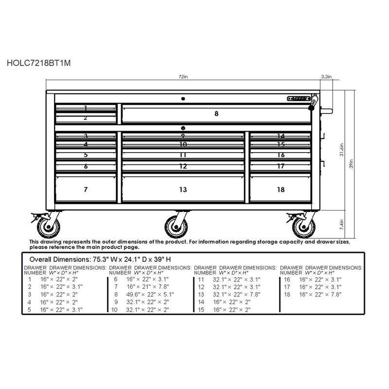 72 in. W Heavy Duty Mobile Workbench Cabinet with Adjustable Height Wood Top S94904