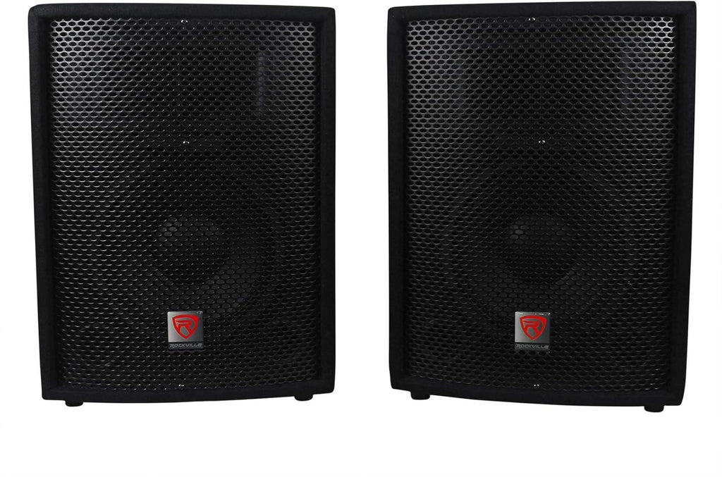 Rockville RPG2X10 PA System with 10" Speakers, Stands, Mics & Bluetooth F701991