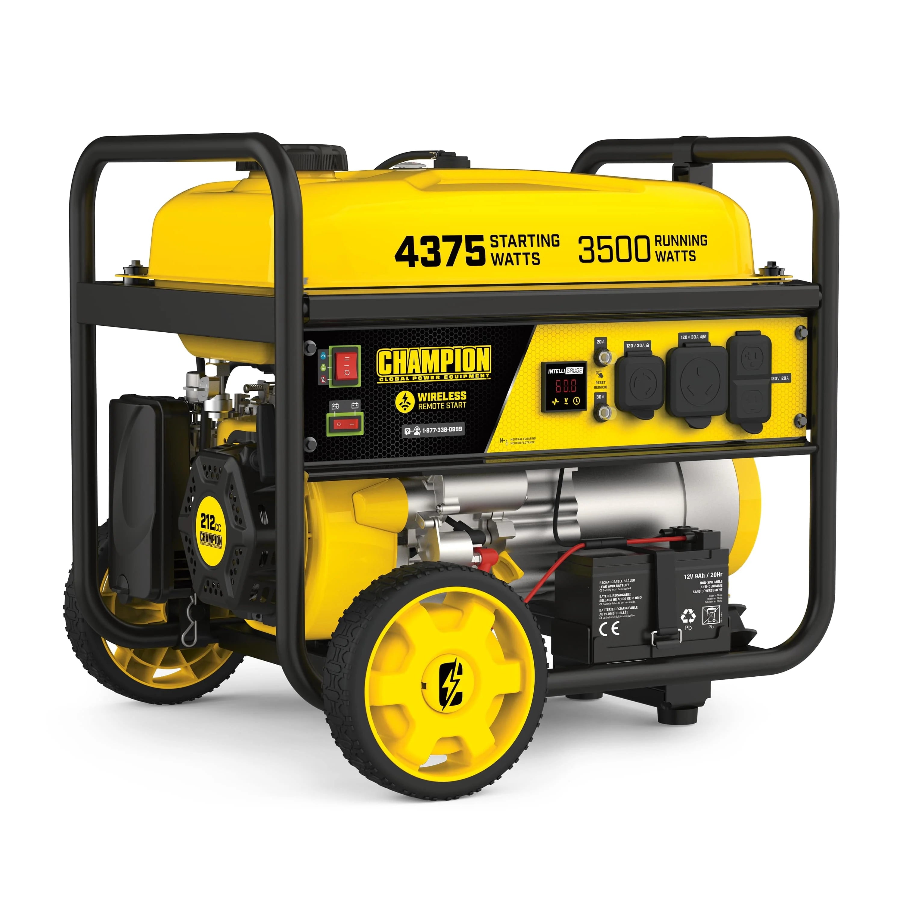 Champion Power Equipment 4375/3500W Portable Generator, Remote Start T7613