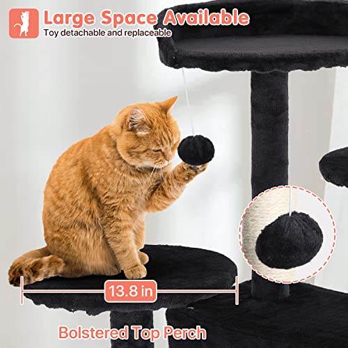 ASHY 54in Cat Tree with Scratching Post for Indoor Cats I993