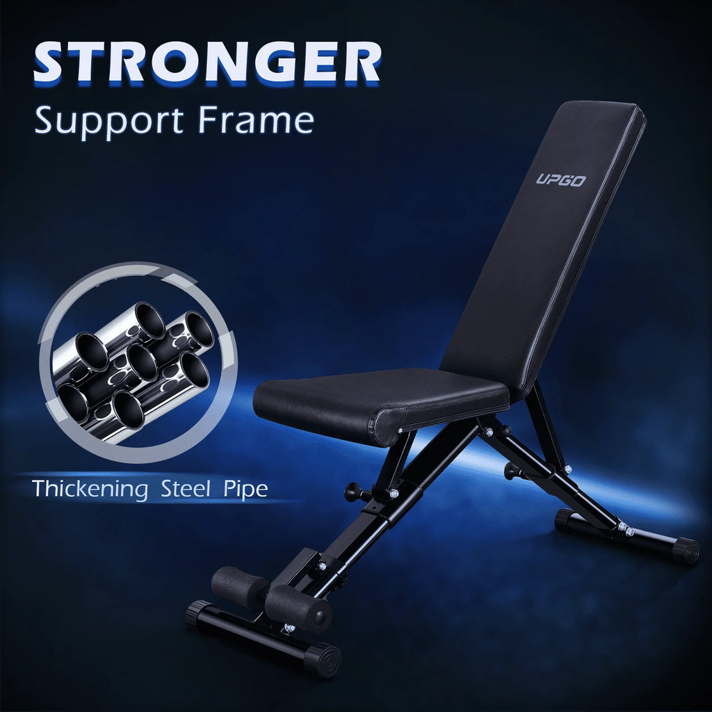 UPGO Adjustable Weight Bench 660lbs Foldable Workout Bench for Home E708