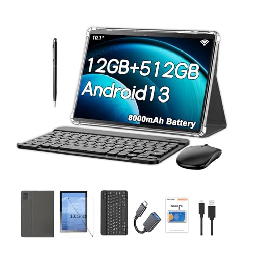10.1 Inch Android 13 Tablet 4G LTE with SIM Card Slot, 12GB+512GB, Pink S843541
